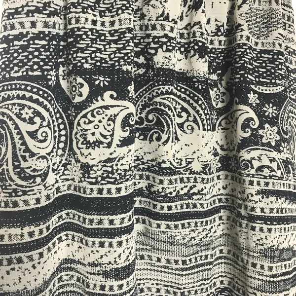 Black & White Aztec Tribal Pattern Strapless High Low Dress Size Medium - Image 3