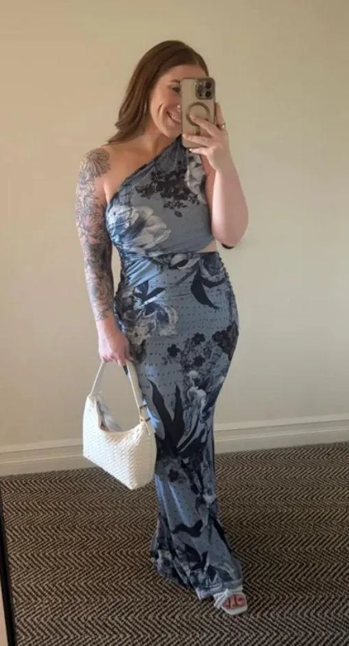 ASOS Blue Print Dress - Image 4