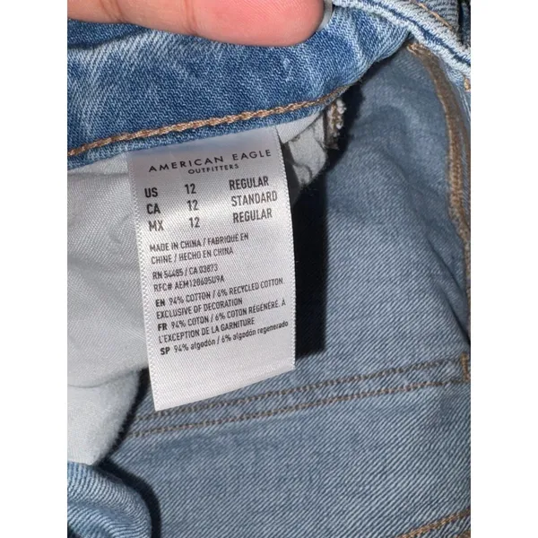 American Eagle Mom Jeans Size 12R - Image 2