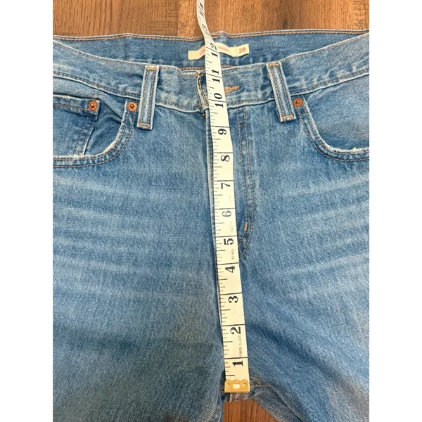 Levis Low Pro Straight Jeans Womens 28 Medium Wash Blue Denim Low Rise Pants - Image 5