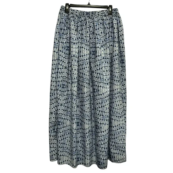 Billabong Blue Tie Dye Wrap Maxi‎ Skirt Women's Large Boho Beach Festival - Image 2