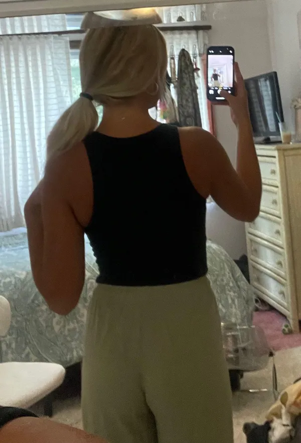 Cotton Black Tank - Image 2