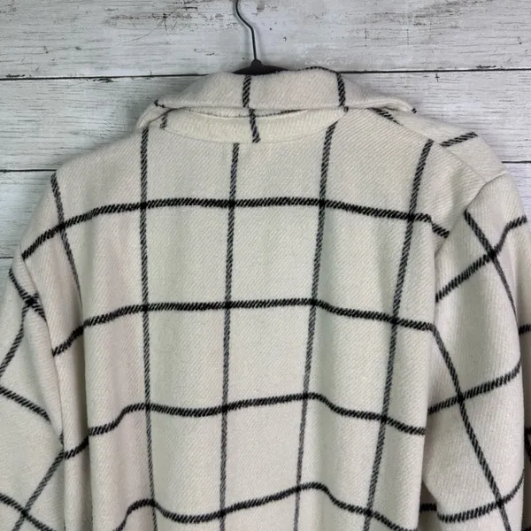Melloday Plaid Open Front Jacket Size 2X - Image 5