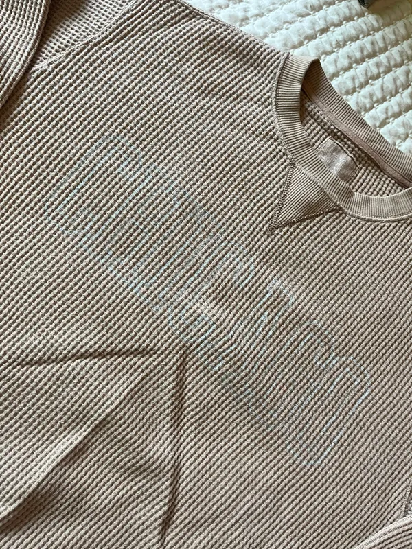 waffle knit pullover - Image 2