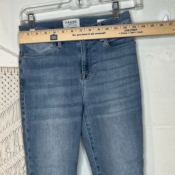 | women light wash le high skinny distressed denim jeans - Image 8