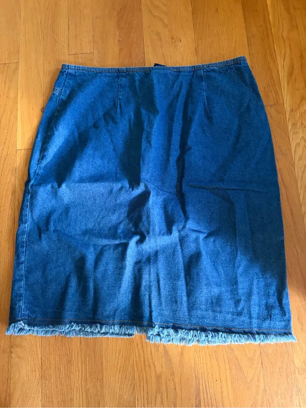VS Vintage Studio Jean Skirt Size 12 Blue - Image 2