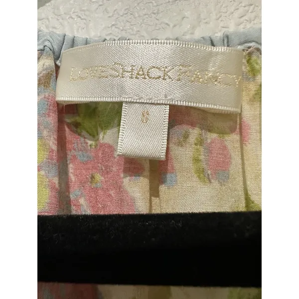 LoveShackFancy Pastel Fields Scoop Neck Safiya Mini Dress Size S - Image 7