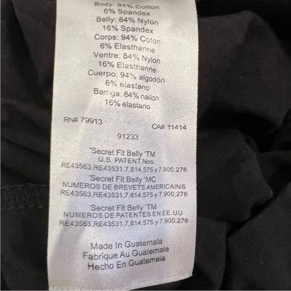 Motherhood Maternity | Black Capri Pants Stretch‎ Comfort Waistband Size Small - Image 5