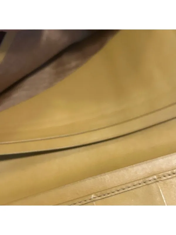 vintage Celine Macadam canvas long bifold wallet with leather trim. - Image 9