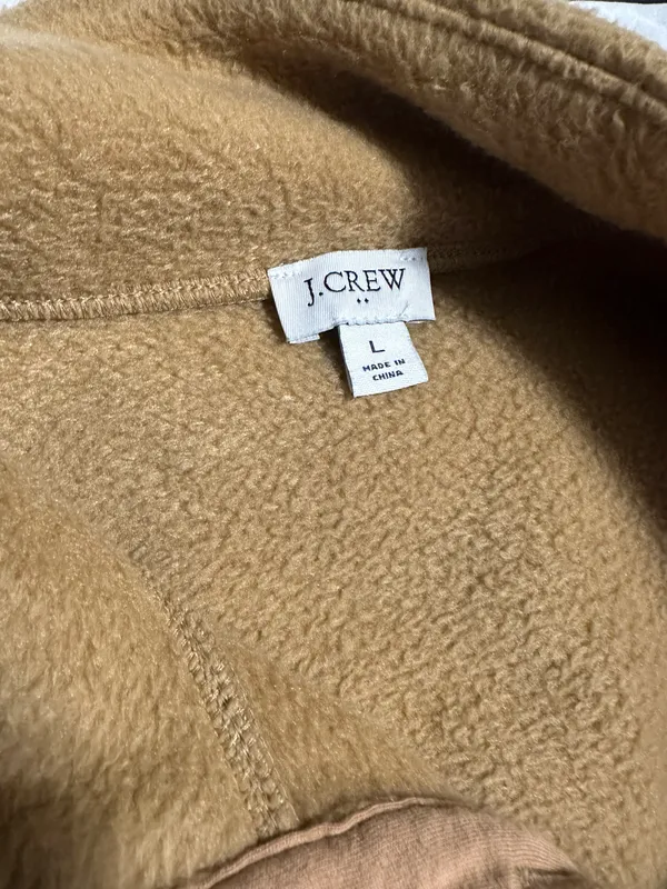 J.Crew Button Front Sherpa Pullover - Image 4