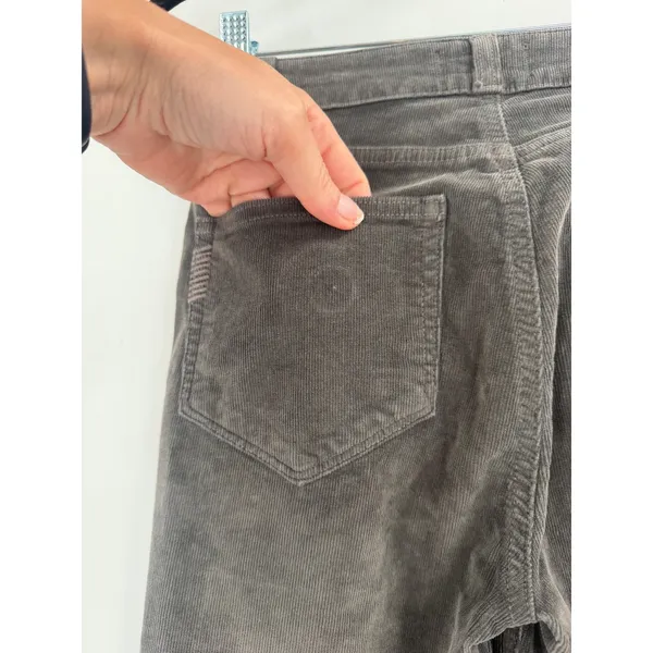 Paige‎ Bell Canyon Pants Womens 25 Gray Corduroy High Rise Flare Tall Boho Retro - Image 8