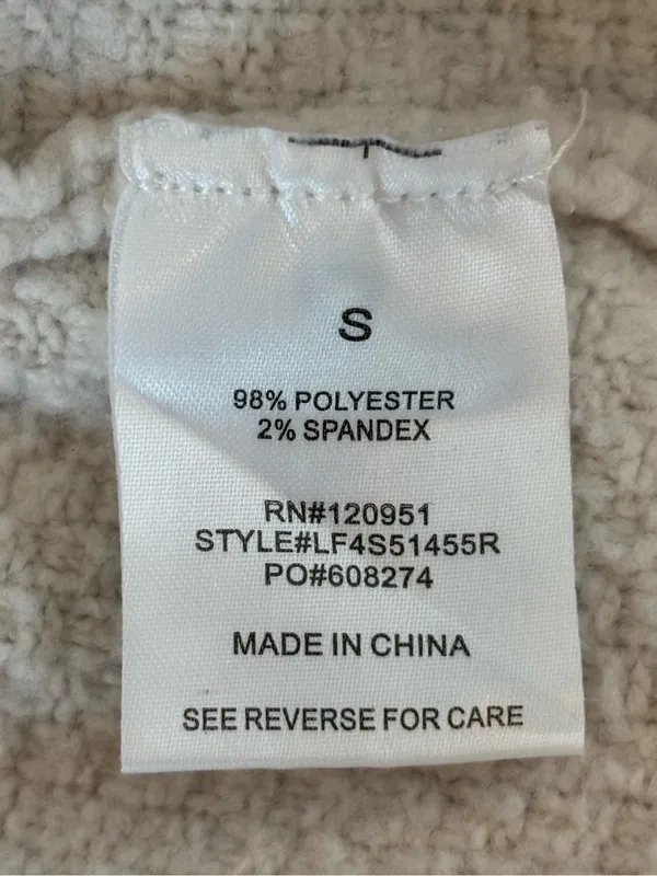 Olive & Oak Cream Cable Knit Half Zip Mock Neck Sweater Dress Small - Image 6