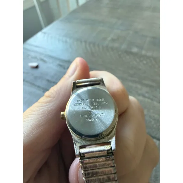 Anne Klein II 10/1776 Women's 20mm Two Tone White Dial Flex Band Watch - Image 5