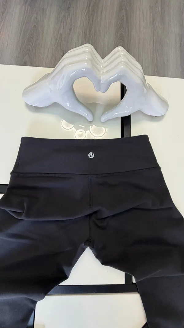 Lululemon Wunder Under Leggings Size 4 Black Custom MoPub Logo Full Length - Image 3