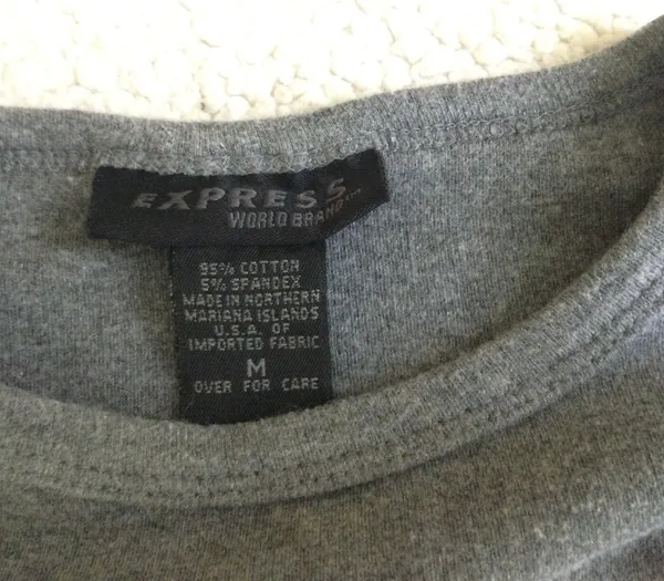 Vintage Gray Crewneck Long Sleeve Top -Sz Medium - Image 5