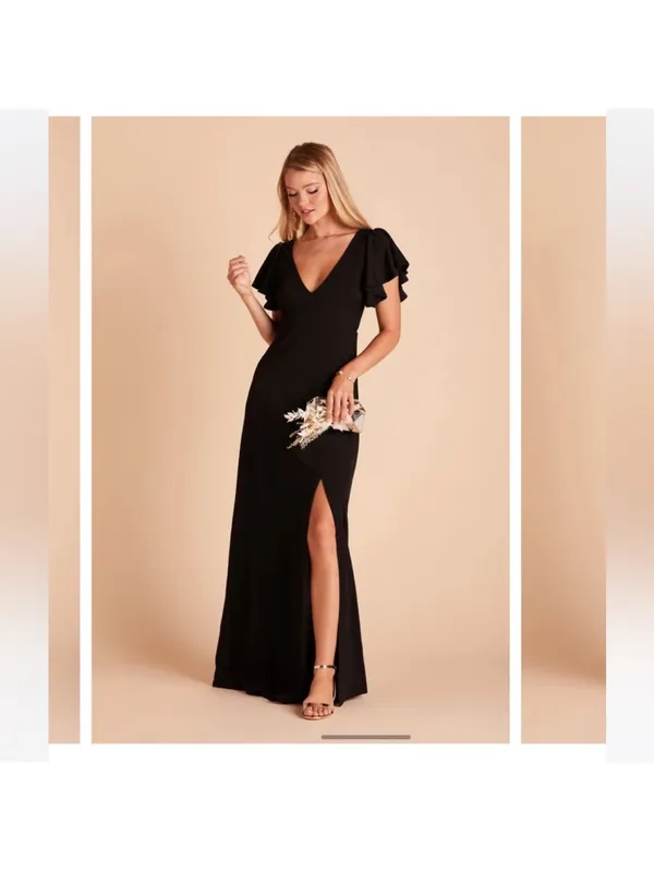 Birdy Grey Hannah Black Maxi Length Dress Size Small - Image 3