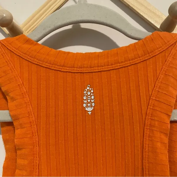 Free People Movement Bright Orange Workout Tank size Small - Image 5