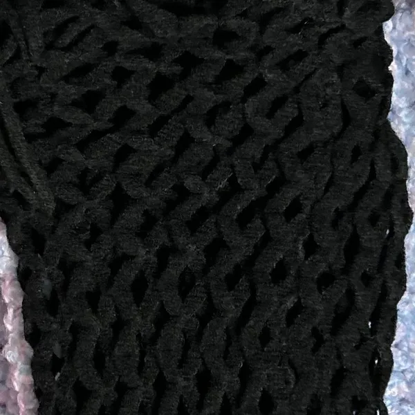 Black Knit Infinity Scarf - Image 4