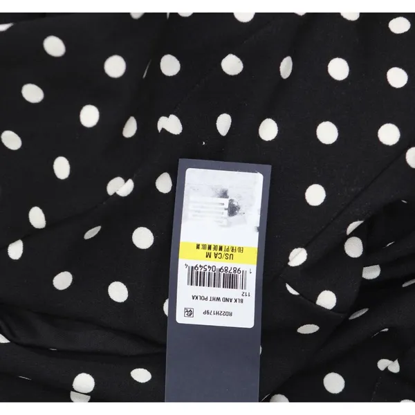 NWT RACHEL by Rachel Roy Polka Dot Harland Printed Halter Dress Black / White M - Image 8
