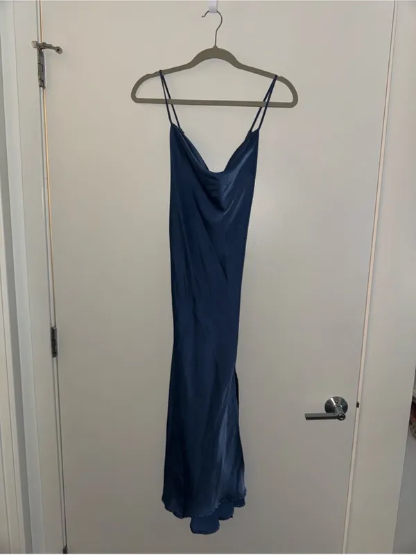 ASTR the label Gaia Slip Dress in blue size M - Image 9