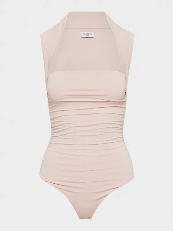 NWT ARITZIA Original Contour Flourish Square Neck Thong Bodysuit Bow Pink Medium - Image 6