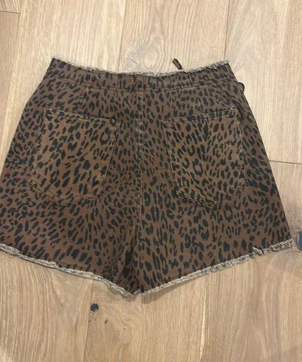Cheetah Denim Skort Brown - Image 2