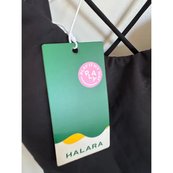 NWT Halara black open tie back‎ dress size xl - Image 2