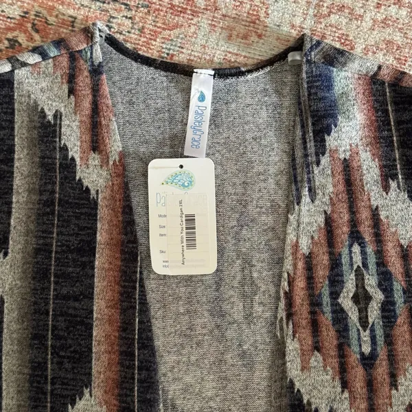 NWT Paisley Grace Cardigan 2XL Boho Southwestern Chic Geometric Duster Cowgirl - Image 5