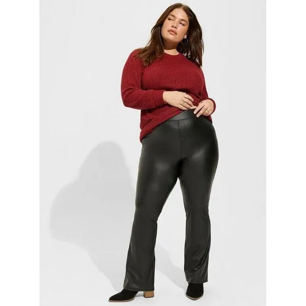 Torrid Pants Women's‎ Size 2X Signature Waist Faux Leather Slim Boot Legging - Image 2