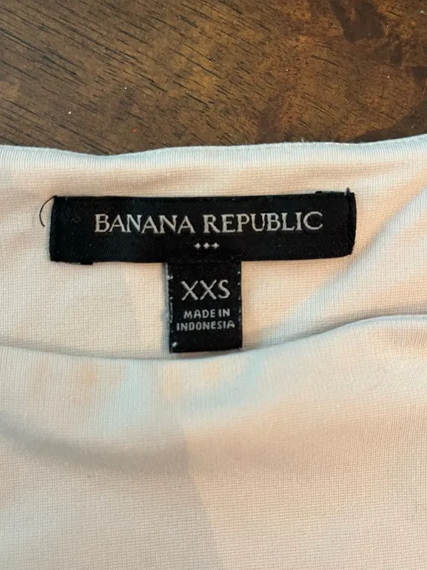 Banana Republic Women’s Square Neck Nude Beige Sleeveless Bodysuit Size XXS - Image 2