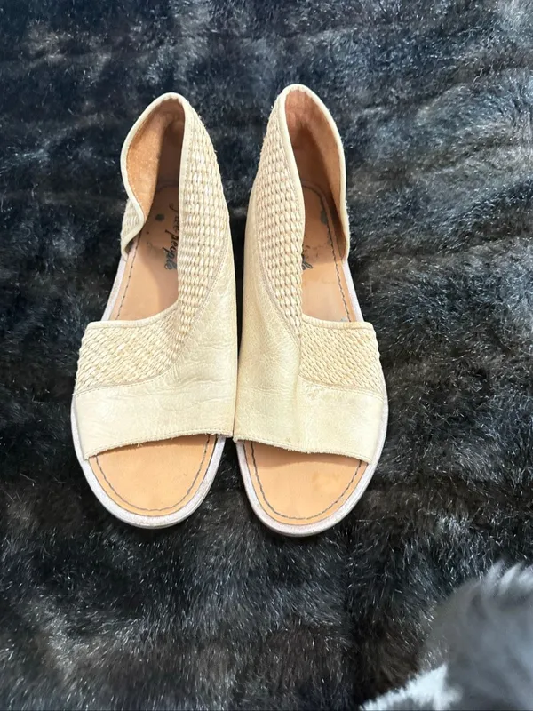 Free people Mont Blanc leather sandals size 38 7.5 shoes - Image 2