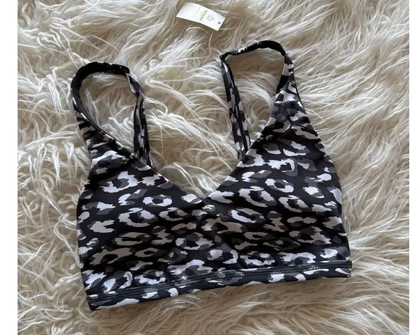 Aerie Goals Plunge Sports Bra Gray Size Small - Image 4