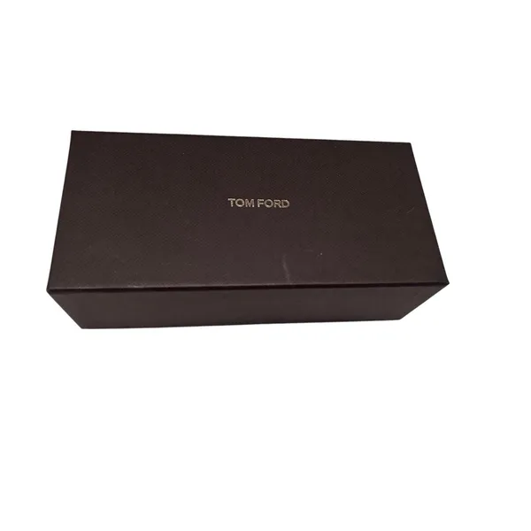 TOM FORD Sunglasses Eyeglasses Hard Case, Dark-Brown Velvet + Cleaning Cloth - Image 3