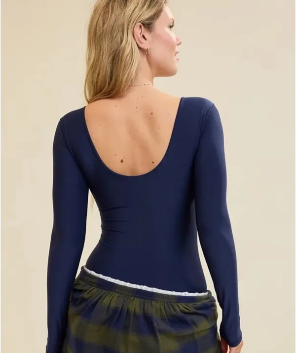 Aerie Smoothez Navy Bodysuit NWT - Image 3
