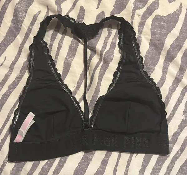 PINK black bralette Size undefined - Image 2