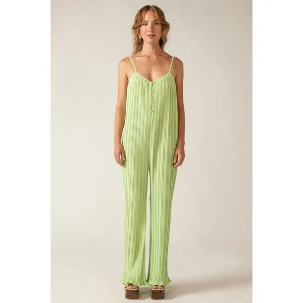 RUE STIIC Ida‎ Pleated Jumpsuit Patina Green NWT Sz XS - Image 2