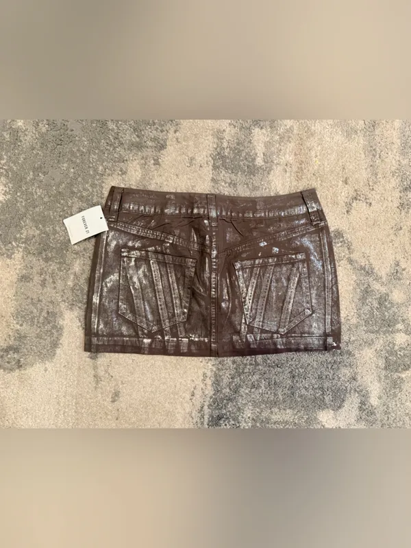 NWT Forever 21 Brown Mini  Skirt - Image 2