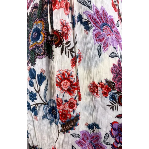 Patrons‎ of Peace Womens Floral Crinkle Rayon Maxi Dress Size Small - Image 8