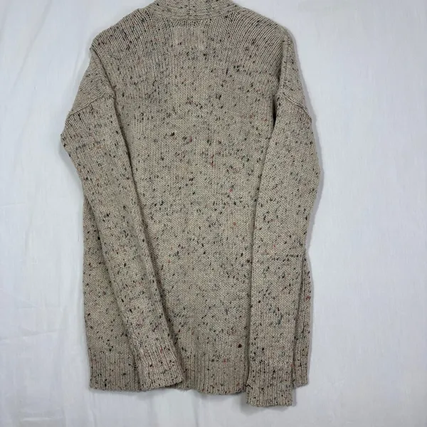 Abercrombie & Fitch Cardigan Womens S Cream Grandpa Dad Costal Grandma Timeless‎ - Image 2