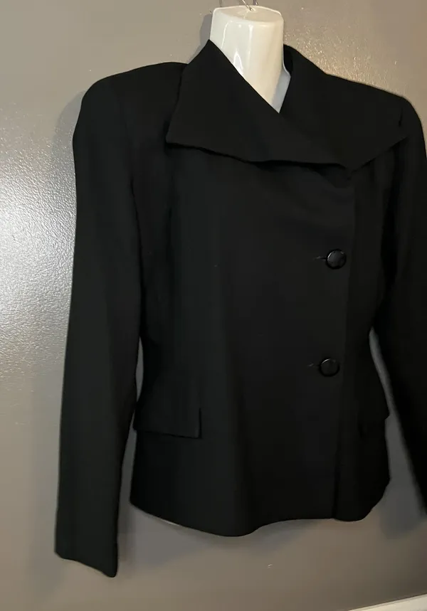 Ann Taylor Blazer Womens 6 Wool Formal Career Jacket Made in USA Classic Pockets - Image 2