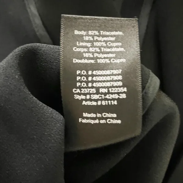 Babaton Aritzia Power Hip Open Front Blazer Jacket Solid Black 4 - Image 3