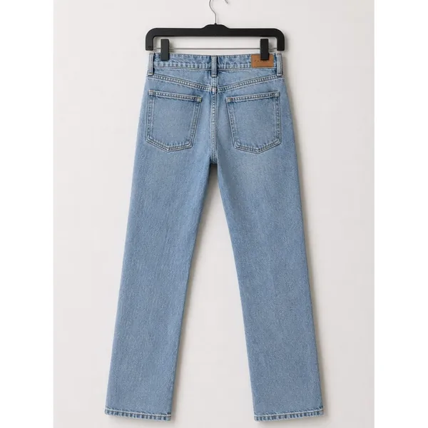 PacSun Jordyn Low Rise Straight Jeans Size 30 Light Wash Y2K Stretch Denim Blue - Image 2
