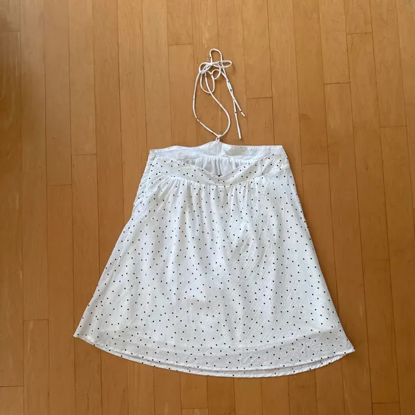 Princess Polly Moonlit white polka dot halter mini dress - Image 3