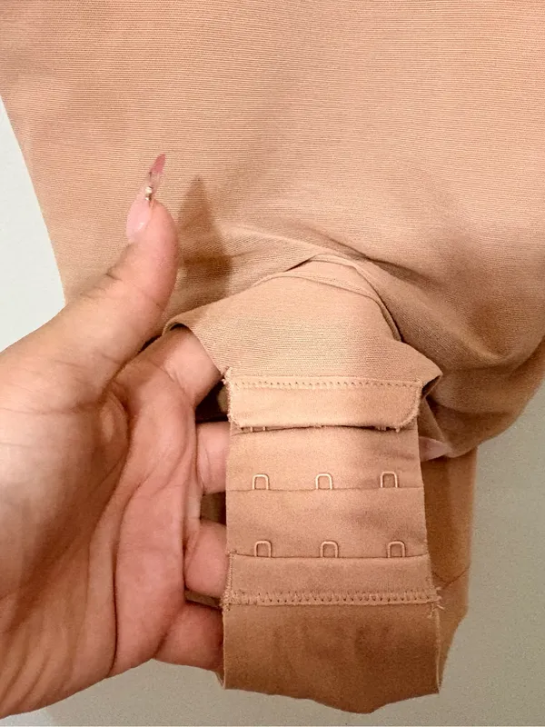 Honeylove Cami Bodysuit Shapewear Beige Nude L Built-In Bra Sculpting Seamless - Image 5