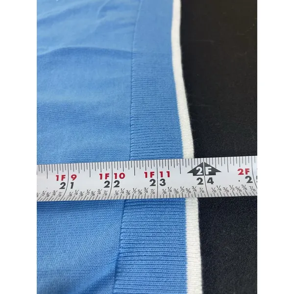 Lands End Supima Cotton Sweater Small Blue Sailboat Nautical Coastal Preppy - Image 7