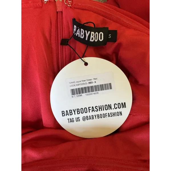 NWT Babyboo Joyce Maxi Dress Red Size Small - Image 8
