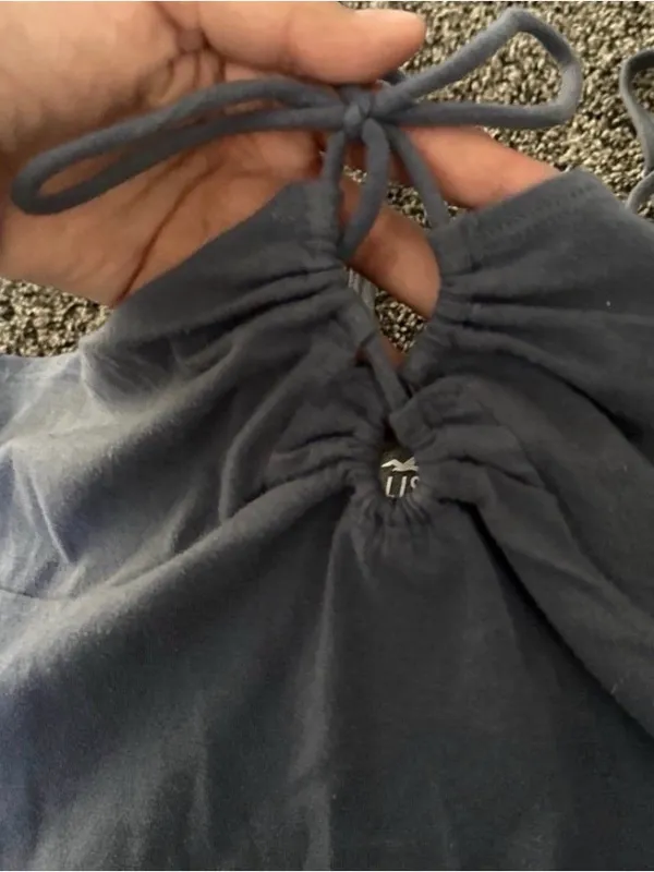 Hollister Navy Blue Tank Top Size Medium 0337 - Image 2
