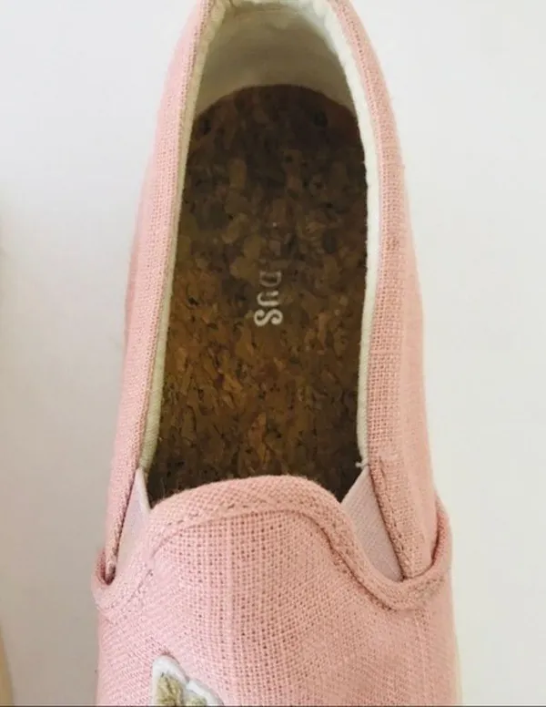 Soludos Dusty Pink Llama Slip On‎ Sneakers Shoes 8 - Image 4