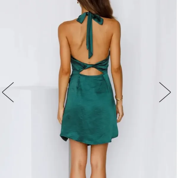Hello Molly Elegant Green Dress - Image 2