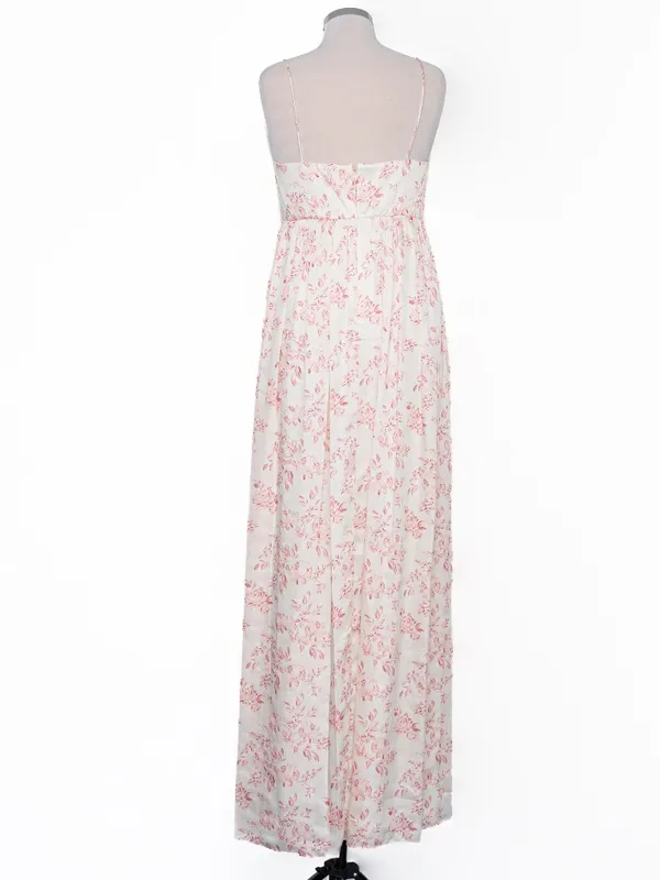 SACHIN‎ & BABI - Jessica Gown Rouge Watercolor Floral Gown - Image 3